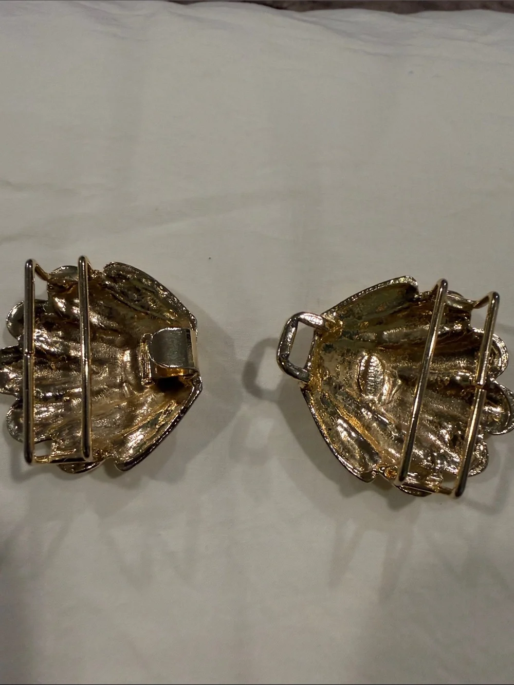 Gold Sculpted Sea Shells -Style Belt Buckle - Women's Accessory